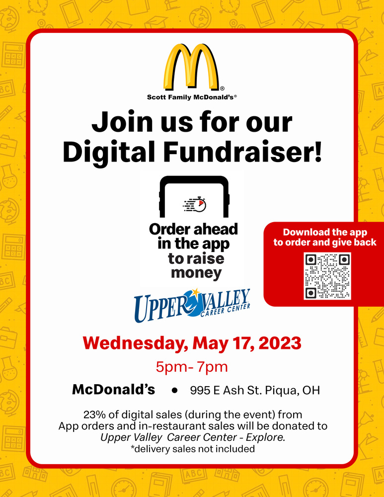 McDonald's Digital Fundraiser Flyer