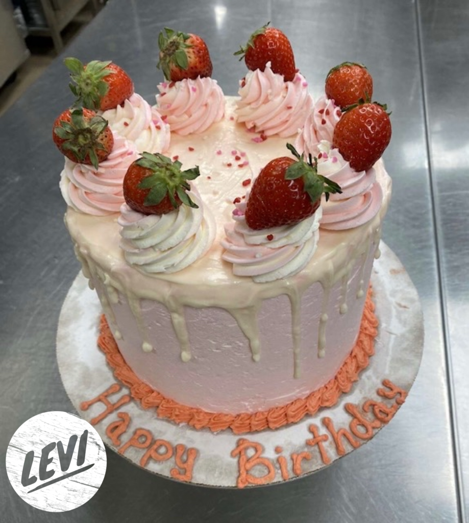 Levi's strawberry cake